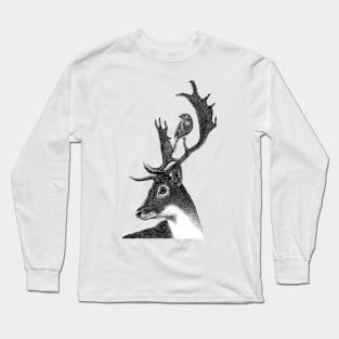 Stag + Robin Long Sleeve T-Shirt